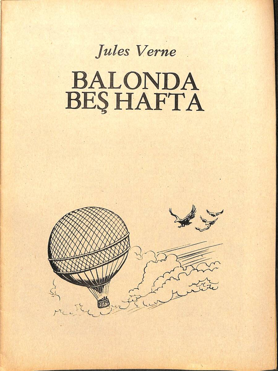 Jules Verne - Balonda Beş Hafta Çizgi Roman NDR96539 - 1