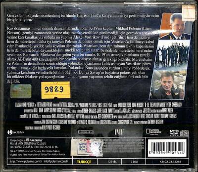 K 19 Tehlikeli Saatler VCD Film (İkinci El 108) VCD24928 - 2