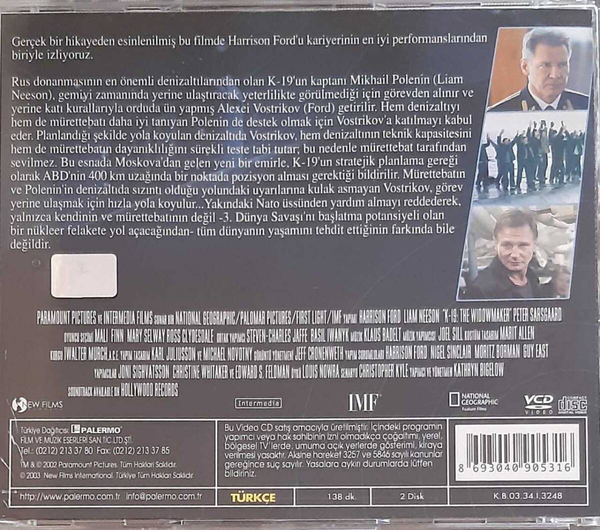 K 19 Tehlikeli Saatler VCD Film VCD8330 - 2