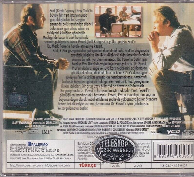 K- Pax VCD Film VCD9916 - 2