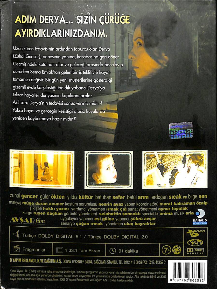 Kabuslar Evi 4: Tanıdık Yabancı – Orijinal DVD (İkinci El) * Zuhal Gencer, Güler Ökten, Yıldız Kültür, Batuhan Sefer, Betül Arım – 2006 * DVD2968 - 3