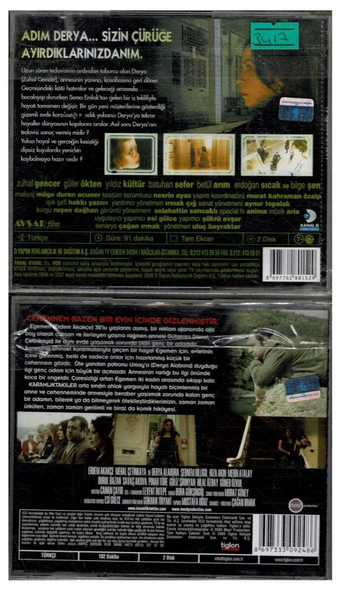Kabuslar Evi 4.BölümTanıdık Yabancı Karanlıktakiler - Çağan Irmak - 2 Adet VCD Film VCD1232 - 2