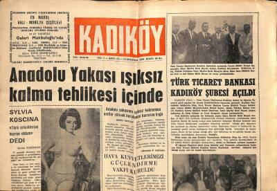 Kadıköy Gazetesi 15 Ağustos 1970 - Türk Ticaret Bankası Kadıköy Şubesi Açıldı GZ117340 - 1