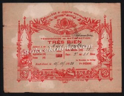 Kadıköy Josep Erkek Lisesi Çalışma Derece Belgesi EFM334 - 3