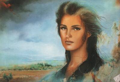Kadın Bakışı Temalı Kartpostal KRT3820 - 1