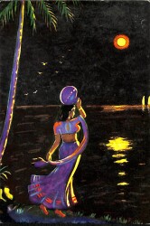 Kadın Temalı Kartpostal KRT19108 - Gökçekoleksiyon