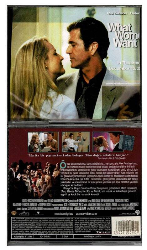 Kadınlar Ne İster Söz ve Müzik - 2 Adet VCD Film VCD407 - 2