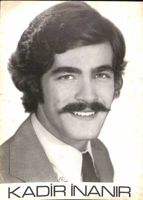 Kadir İnanır Siyah Beyaz Kartpostal KRT18188 - 1