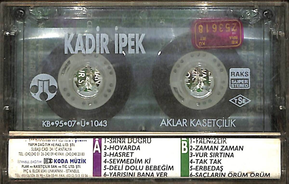 Kadir İpek - Sana Doğru Kaset (İkinci El) KST29131 - 2