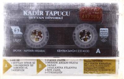 Kadir Tapucu - Şeytan Diyor Ki Kaset ( İkinci El ) KST5429 - 2