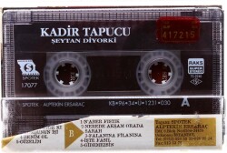 Kadir Tapucu - Şeytan Diyor Ki Kaset ( İkinci El ) KST5512 - 2