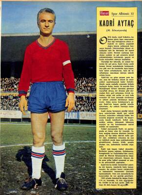 KADRİ AYTAÇ (MERSİN İDMANYURDU) ESKİ POSTER HAYATSPOR ALBÜMÜ12 (25X33 CM) KRT17683 - 1