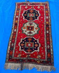 Kafkas Eski El Dokuma Antika Halı AOB3764 (N) - 4