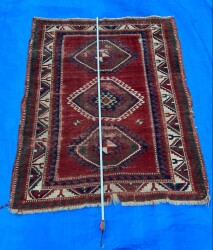 Kafkas Eski El Dokuma Antika Halı AOB3768 (N) - 4