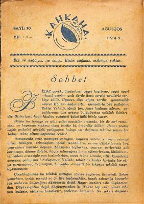 Kahkaha Yıl 1 Sayı 10 Ağustos 1949 NDR84265 - 1