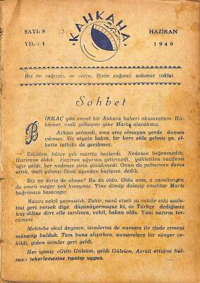 Kahkaha Yıl 1 Sayı 8 Haziran 1949 NDR84266 - 1