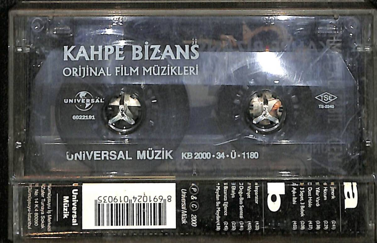 Kahpe Bizans - Orijinal Film Müzikleri Kaset (İkinci El) KST29156 - 2