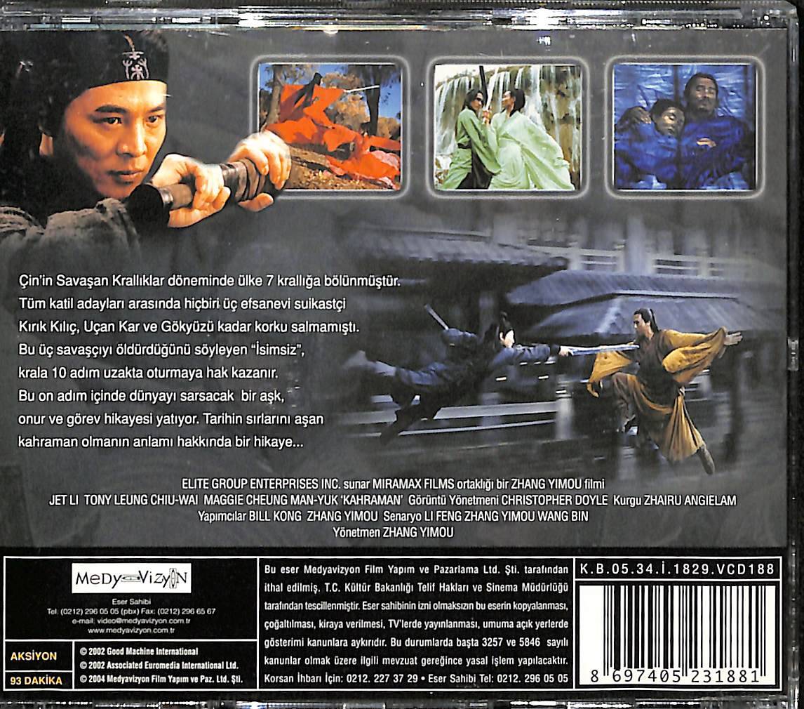 Kahraman - Hero Orjinal VCD Film VCD28102 - 2