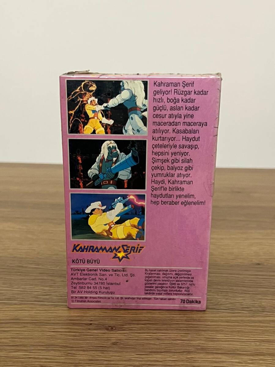 KAHRAMAN ŞERİF Kötü Büyü - BETA - Açılmamış Jelatininde Video Kaset DVD2846 - 3