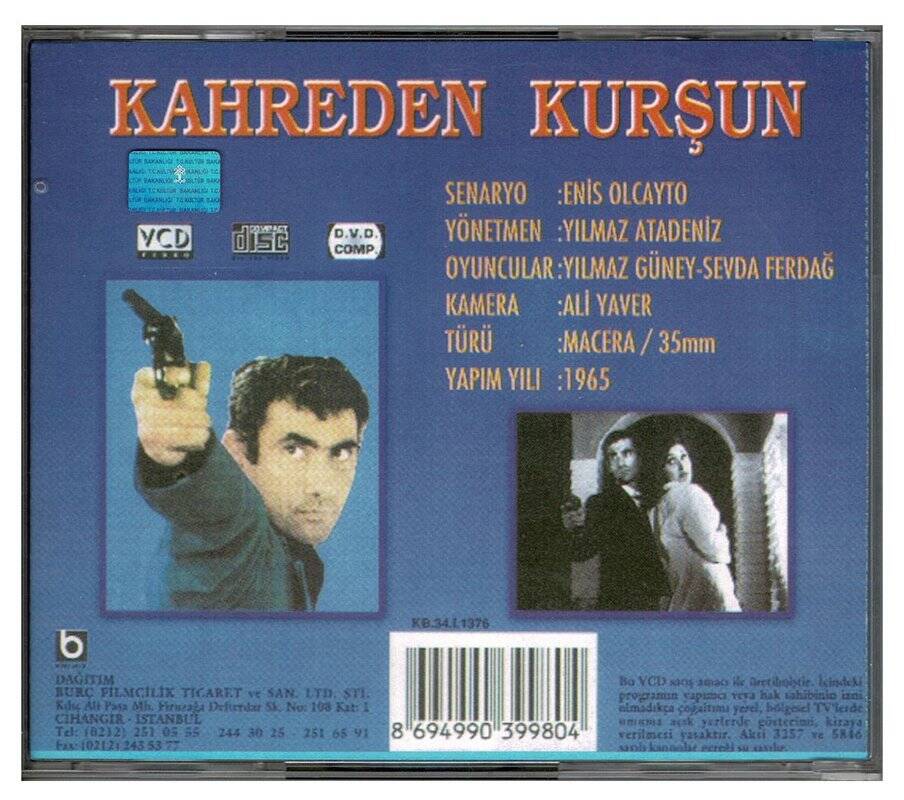 Kahreden Kurşun - VCD Film VCD251 - 2