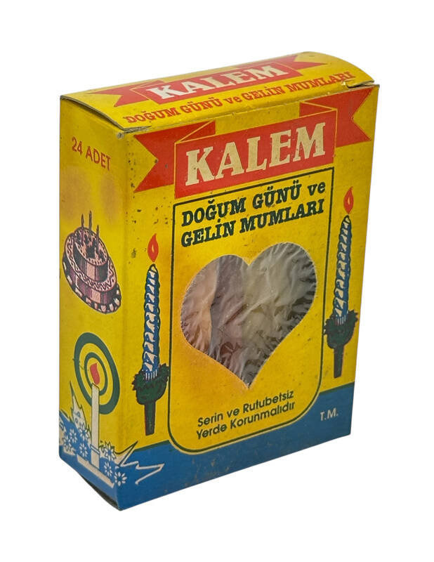Kalem Marka 1980s Doğum Günü Ve Gelin Mumları AOB4767 - 2
