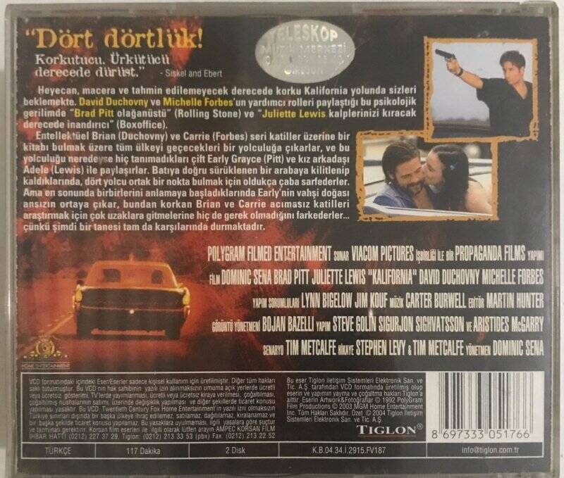 Kalifornia VCD Film VCD8011 - 2