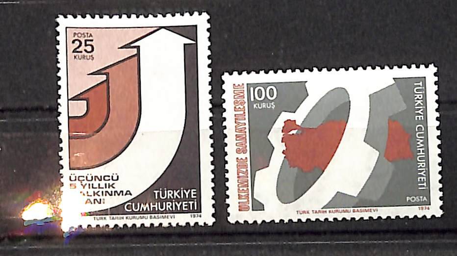 Kalkınma Konulu Sürekli Seri, 2'li Pul Seri PPT2334 - 1