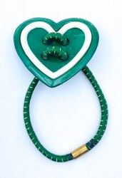 Kalp Formunda Eski Lastik Toka 1970ler OYN59 (N) - Gökçekoleksiyon