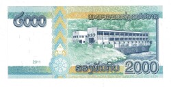 Laos 2000 Kip 2011 ÇİL YKP8180 - 2