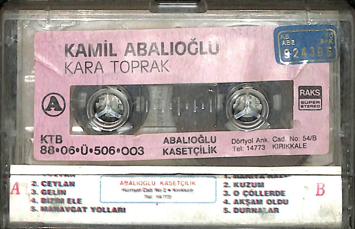 Kamil Abalıoğlu - Ceylan (O Çöllerde) Kaset (İkinci El) KST29236 - 2