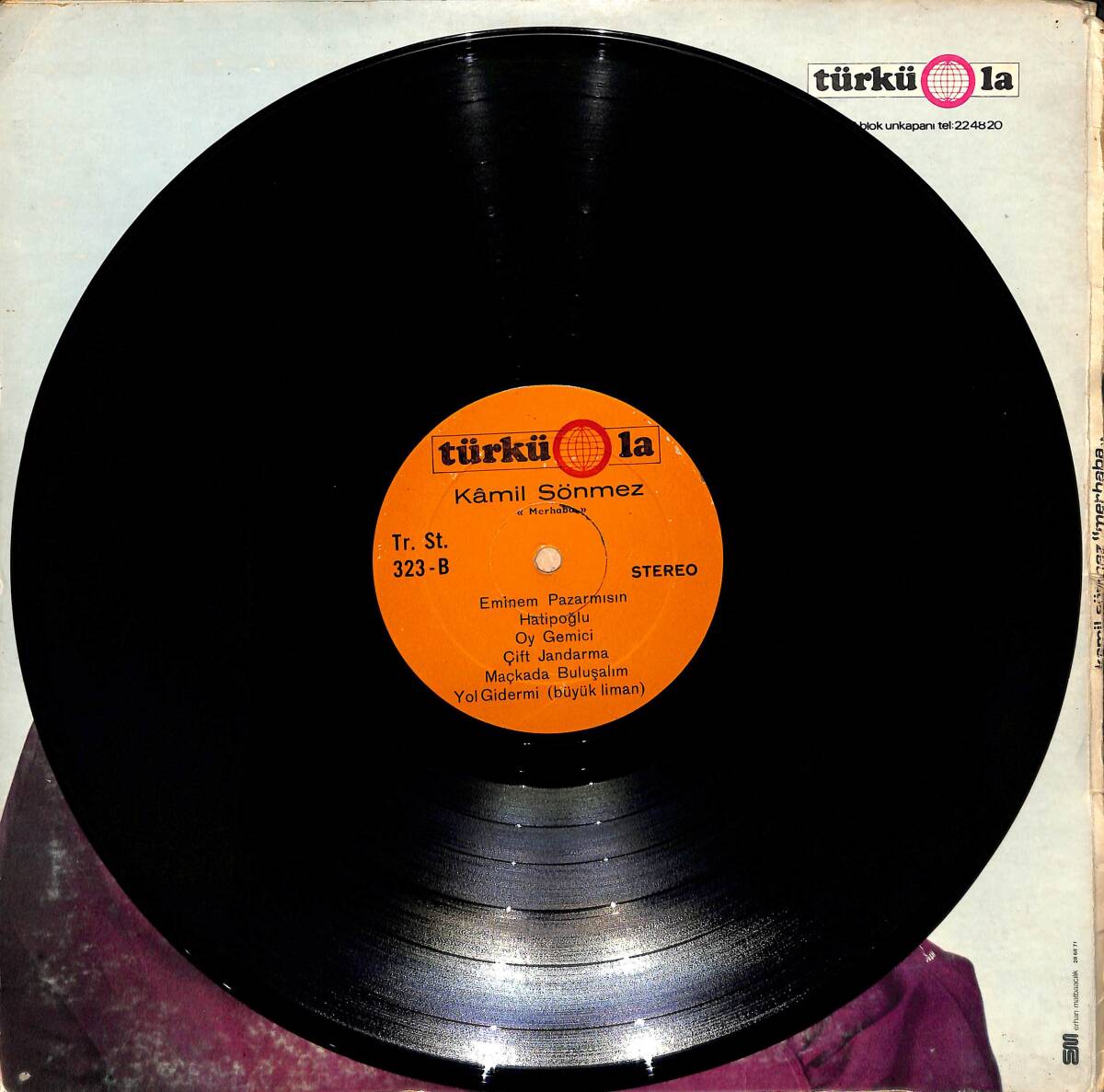 Kamil Sönmez – Merhaba! | Türküola Plakçılık 33′lük LP (Long Play) PLAK (10/8.5) 