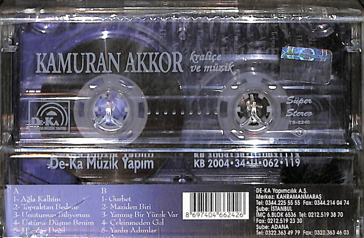 Kamuran Akkor - Kraliçe Ve Müzik Kaset (Sıfır) KST28666 - 2