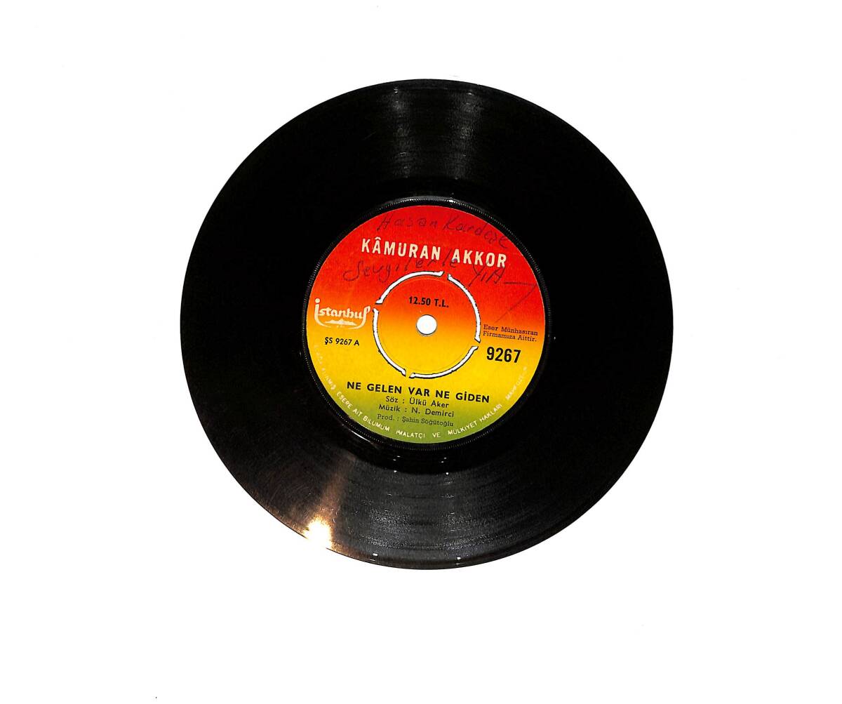 Kamuran Akkor – Ne Gelen Var Ne Giden / Evet Mi? Hayır Mi? 45’lik Plak (10/7.5) PLK26969 - 1