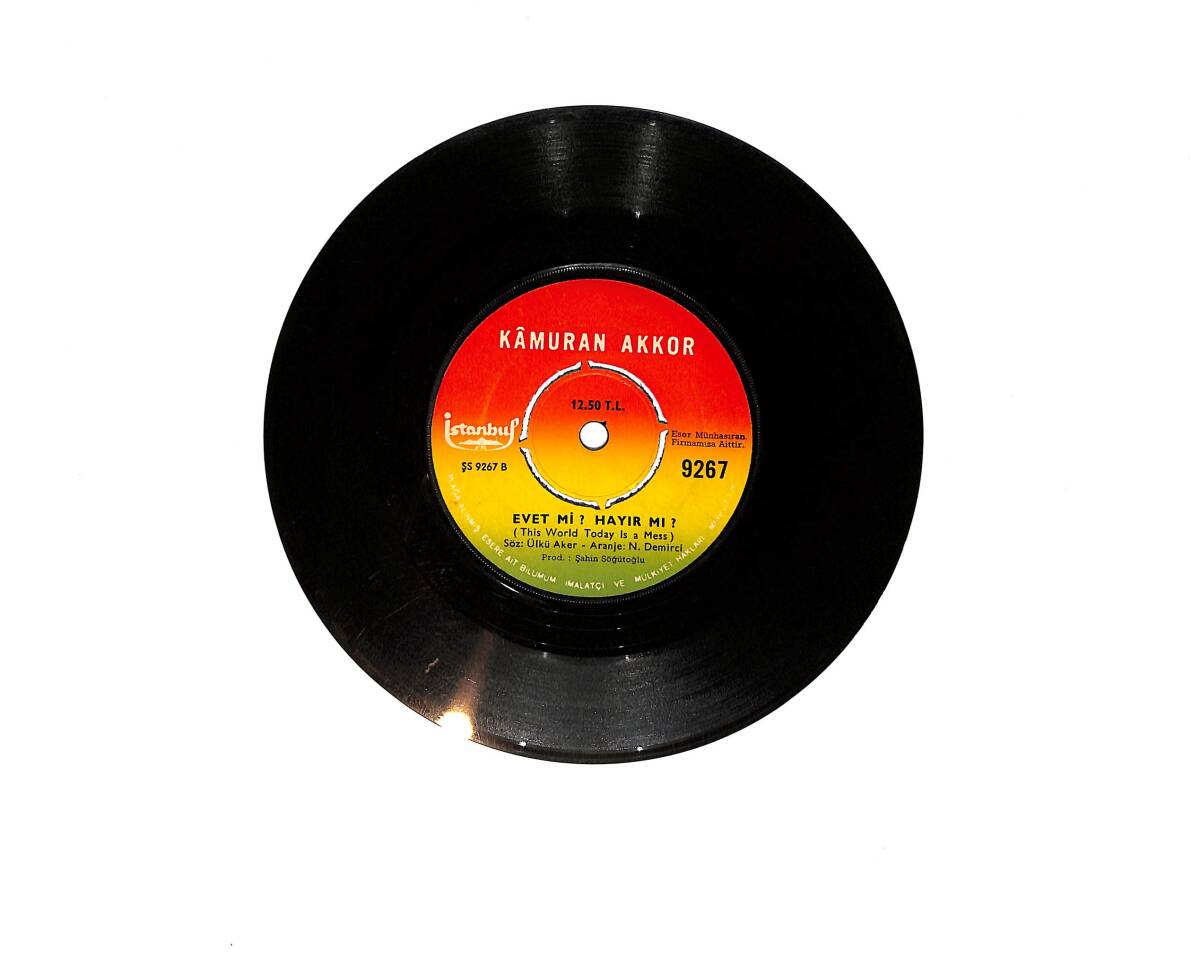 Kamuran Akkor – Ne Gelen Var Ne Giden / Evet Mi? Hayır Mi? 45’lik Plak (10/7.5) PLK26969 - 2