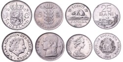 Kanada Hollanda Belçika Romanya Madeni Para Lotu YMP10665 - Gökçekoleksiyon