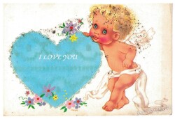 Kanatlı Bebek Temalı Kartpostal KRT4473 - Gökçekoleksiyon