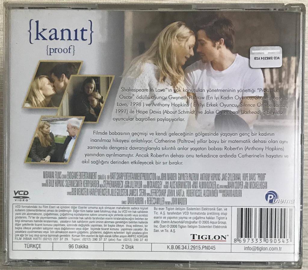 Kanıt VCD Film VCD5849 - 2