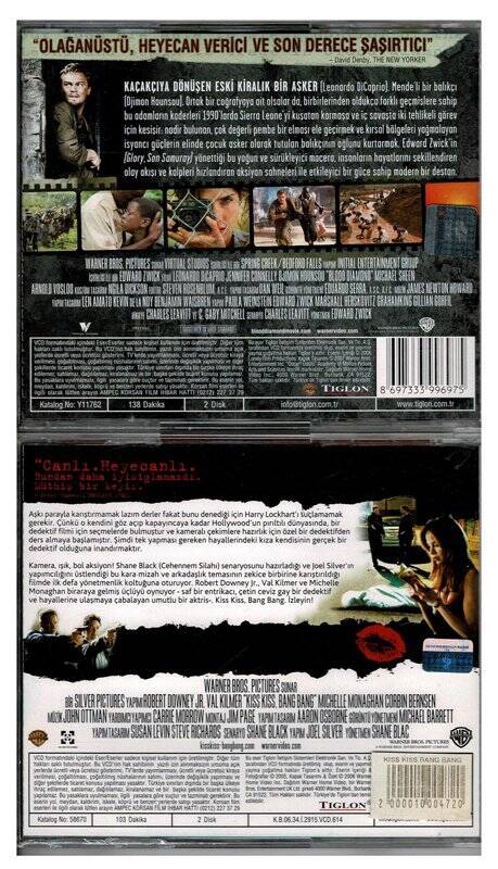 Kanlı Elmas Kiss Kiss Bang Bang - 2 Adet VCD Film VCD383 - 2