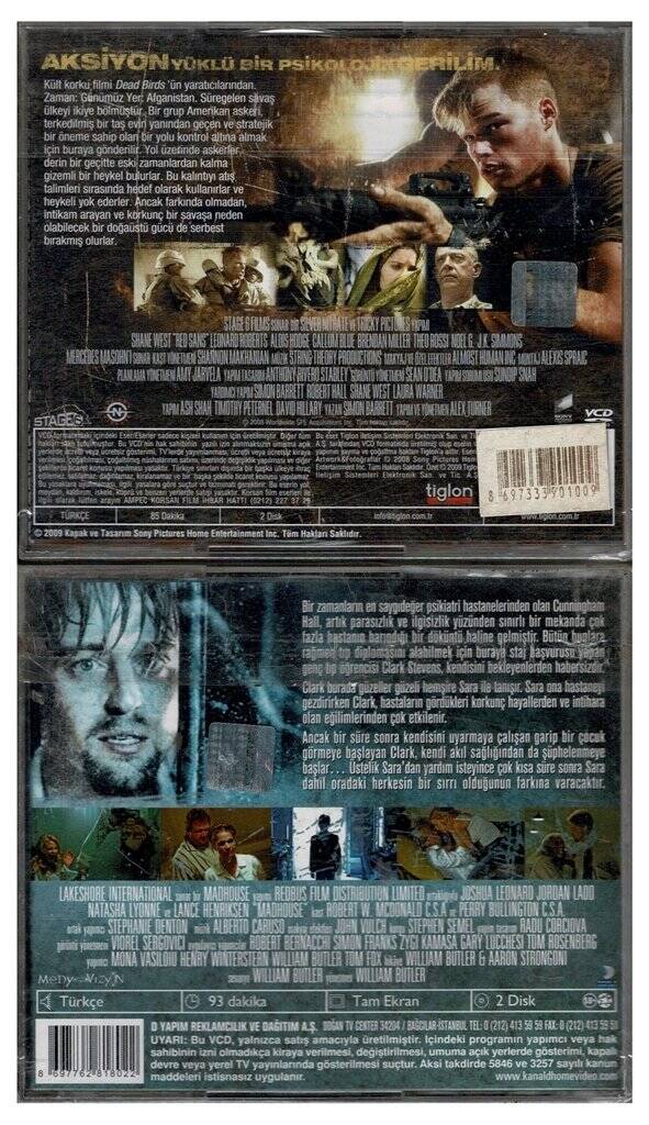 Kanlı Topraklar Deliler Evi - 2 Adet VCD Film VCD1132 - 2