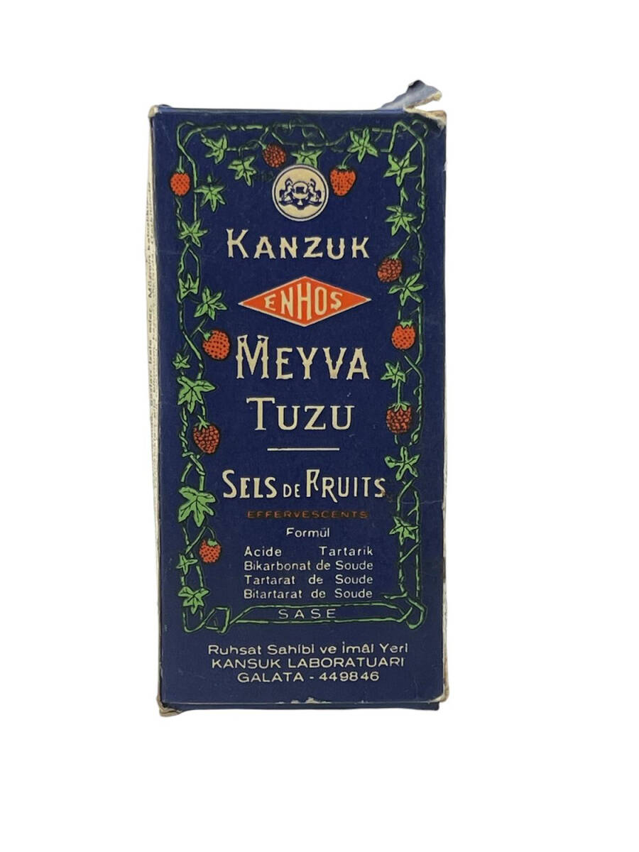 Kanzuk Meyva Tuzu Dolu Paket Kansuk Laboratuarı Galata İstanbul 600krş. AOB4227 (N) - 1