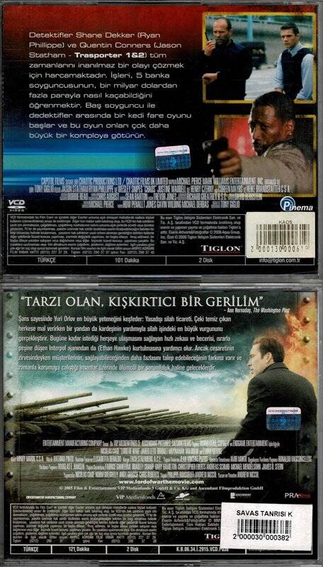 Kaos Savaş Tanrısı - 2 Adet VCD Film VCD296 - 2