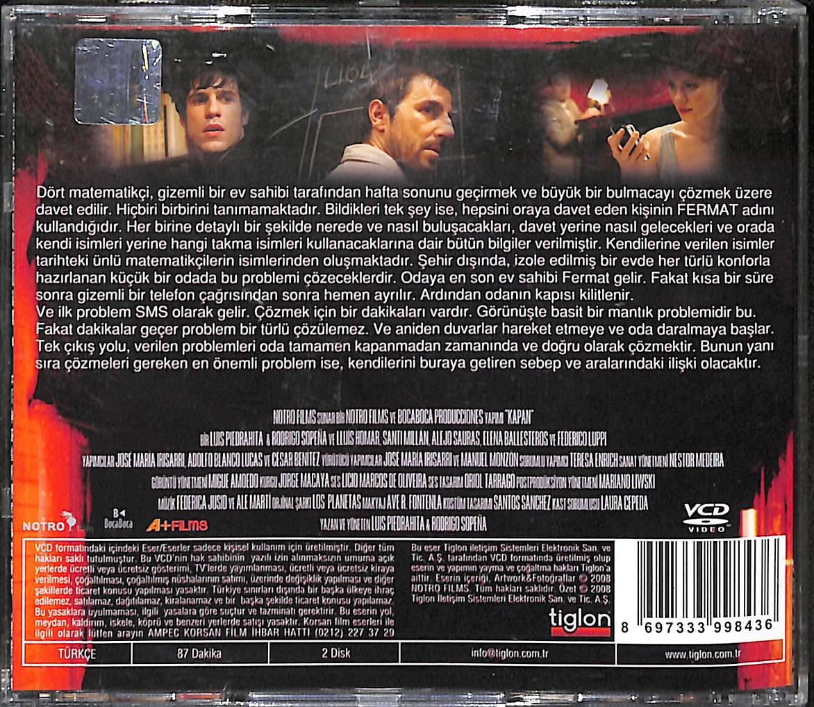 Kapan – Fermat's Room Orijinal VCD Film VCD28130 - 2