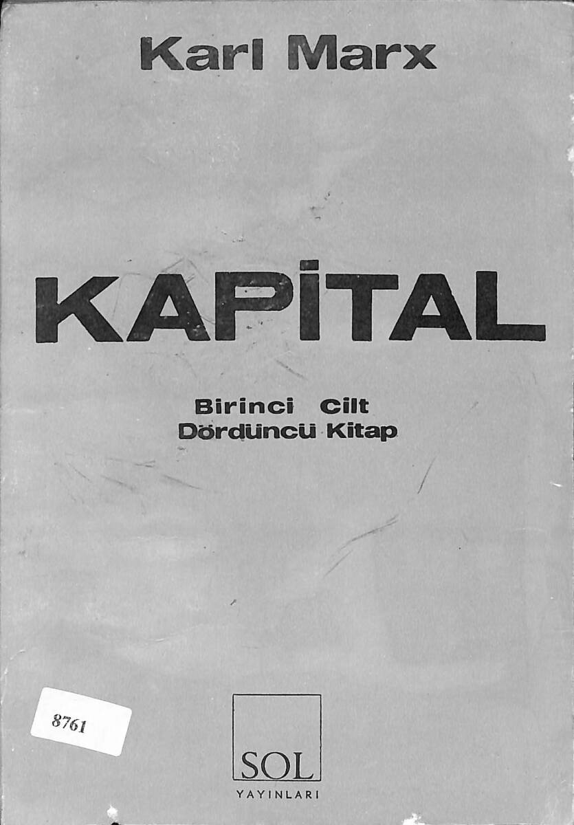 Kapital - Birinci Cilt, Dördüncü Kitap NDR93967 - 1