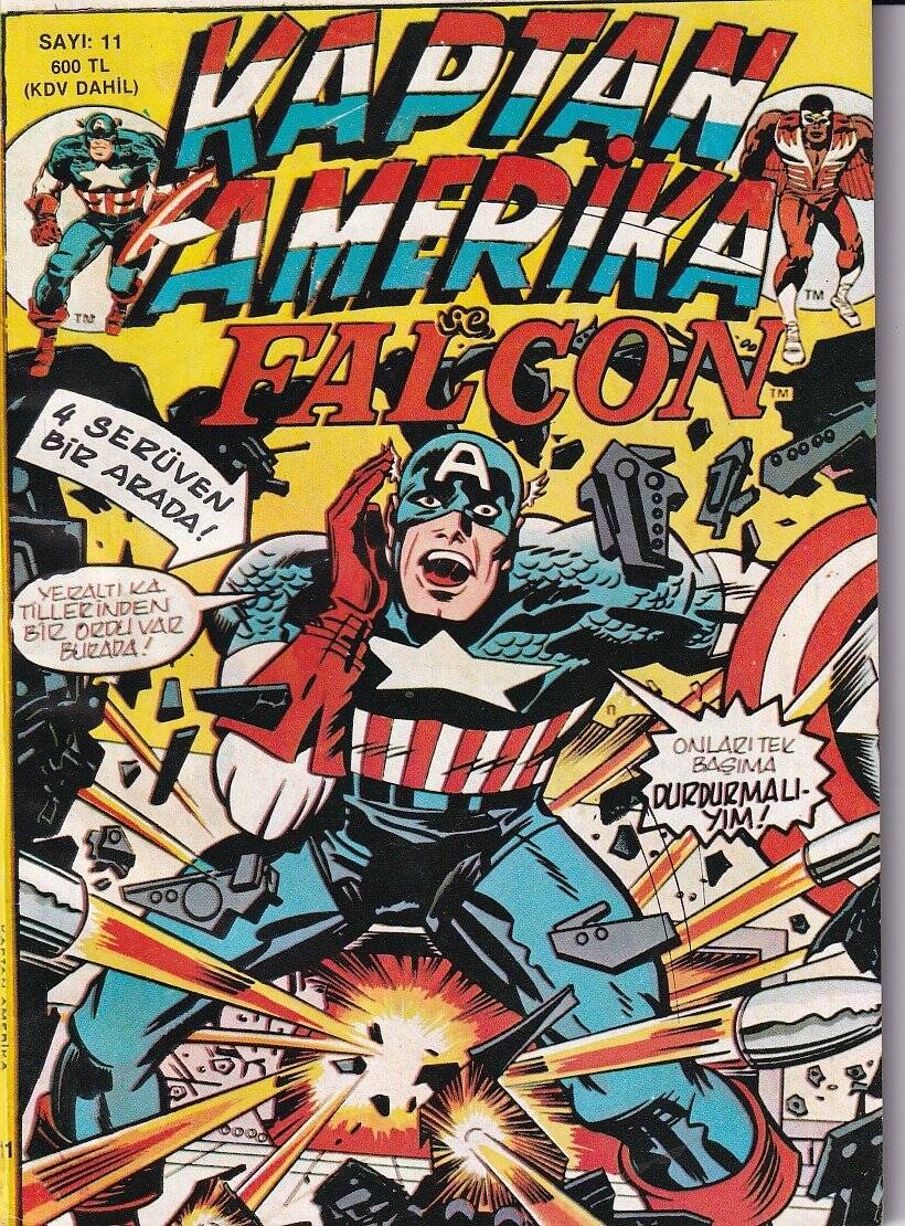 Kaptan Amerika Ve Falcon Sayı11 (Savage World 1984) - Alfa Yayınları ÇZ13 - 1