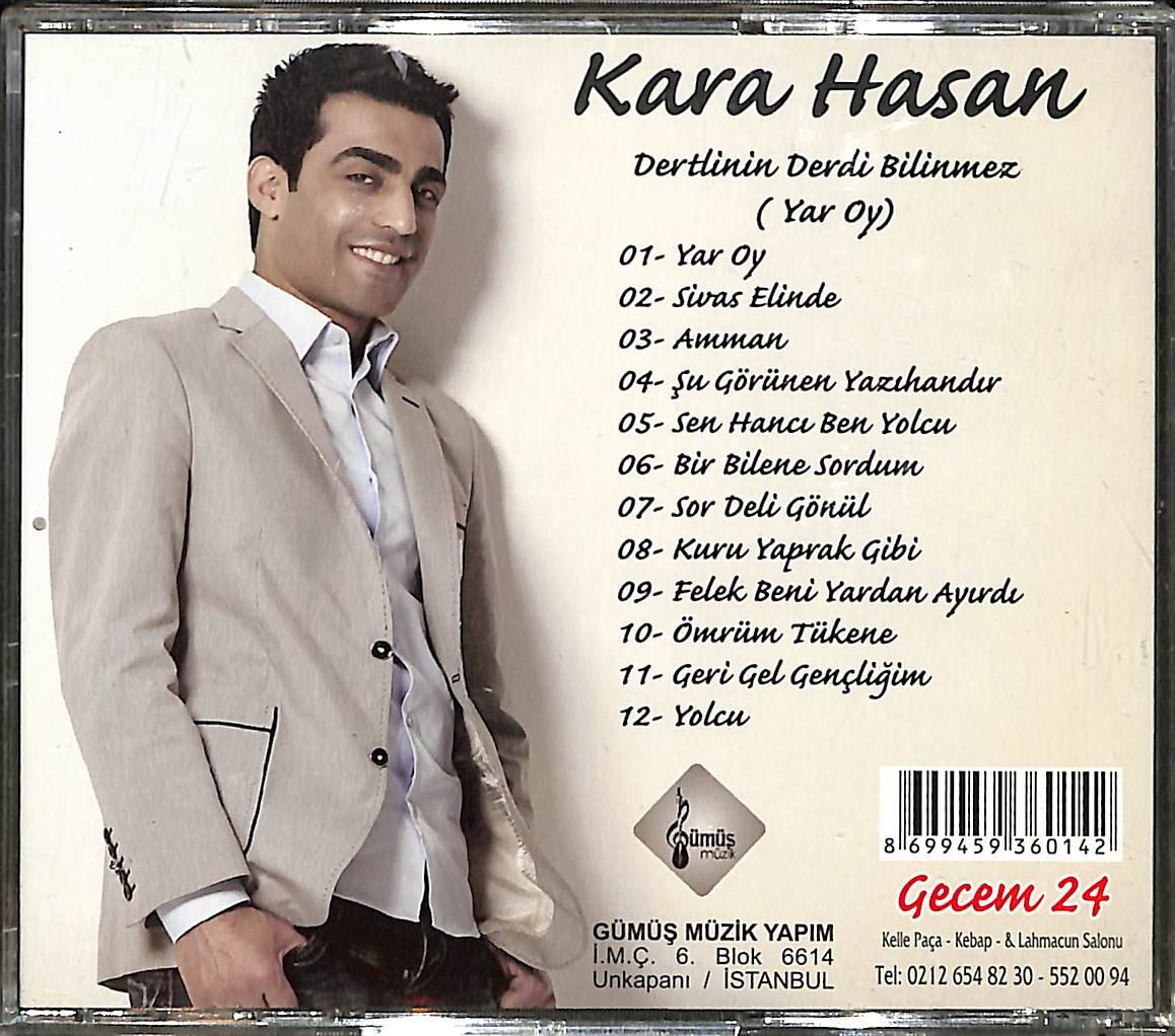 Kara Hasan - Dertlinin Derdi Bilinmez CD (İkinci El) CD5026 - 2
