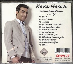 Kara Hasan - Dertlinin Derdi Bilinmez (Yar Oy) CD (Sıfır) CD4713 - 2