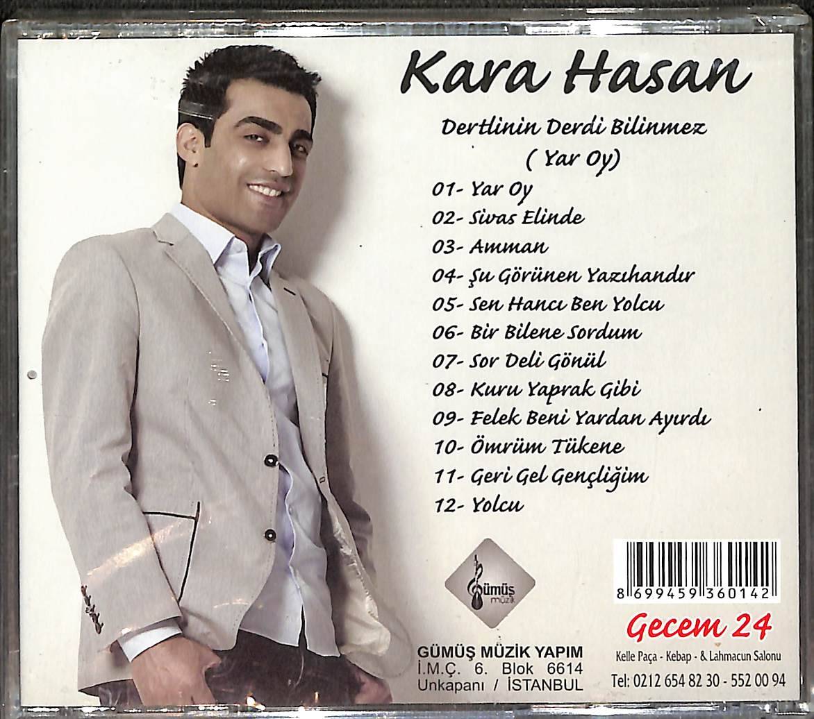 Kara Hasan - Dertlinin Derdi Bilinmez (Yar Oy) CD (Sıfır) CD4713 - 2