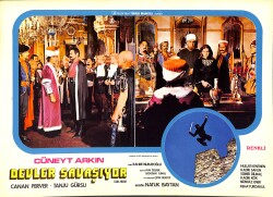 Kara Murat; Devler Savaşıyor Filmi Lobi Kartı - Cüneyt Arkın - Canan Perver - Tanju Gürsu KRT23582 - Gökçekoleksiyon