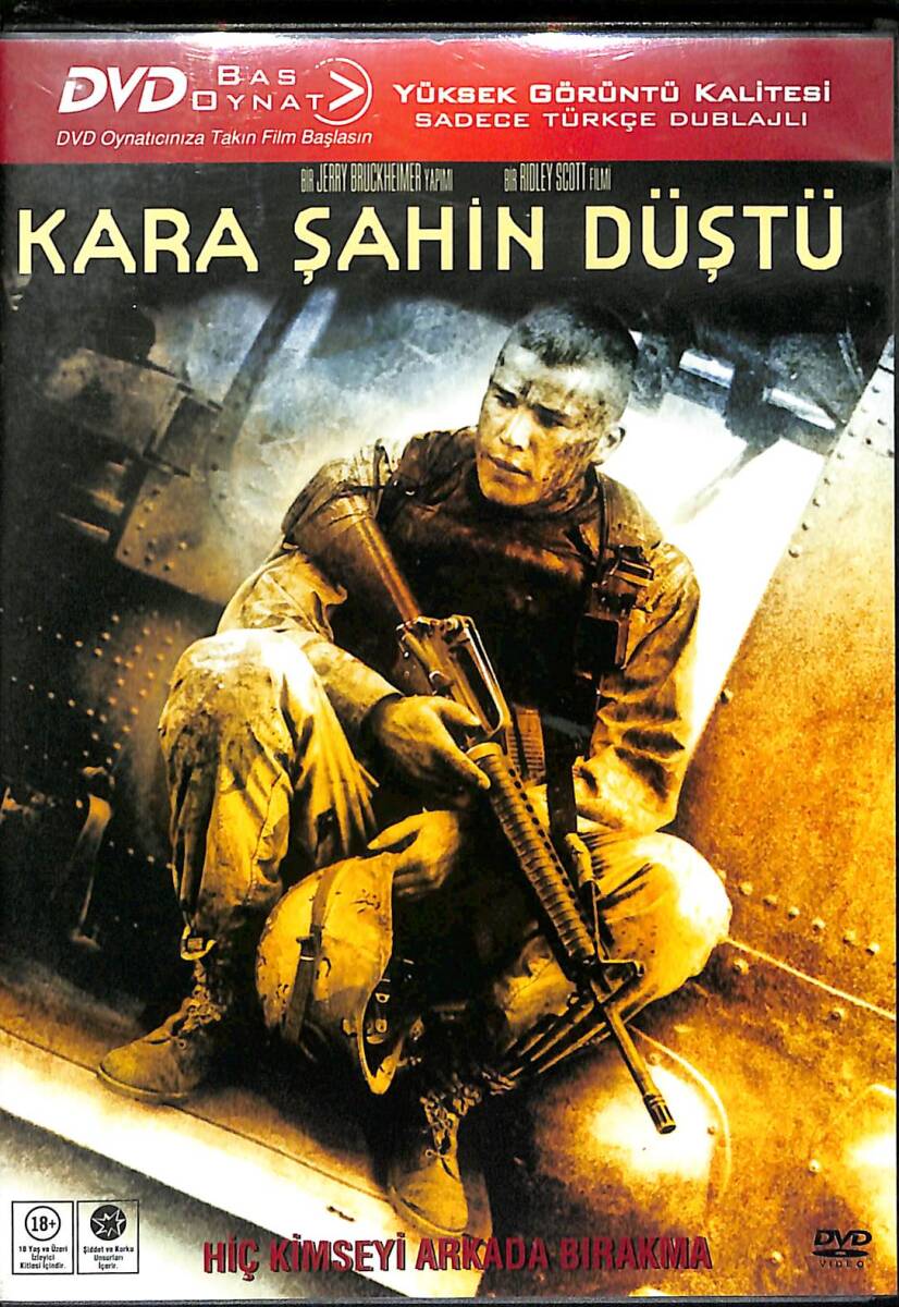 Kara Şahin Düştü – Orijinal DVD (İkinci El) * Josh Hartnett, Ewan McGregor, Eric Bana, Tom Sizemore, William Fichtner – 2001 * DVD2989 - 1