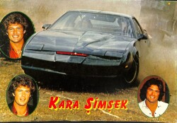 Kara Şimşek - David Hasselhoff - Michael Night Büyük Boy Kartpostal KRT18873 - Gökçekoleksiyon